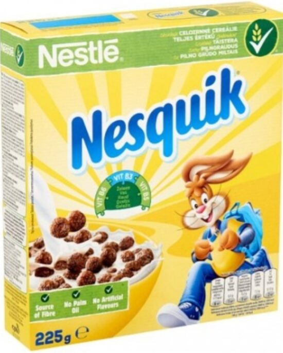 Brokastu pārslas NESTLE Nesquik ar kakao garšu, 225g